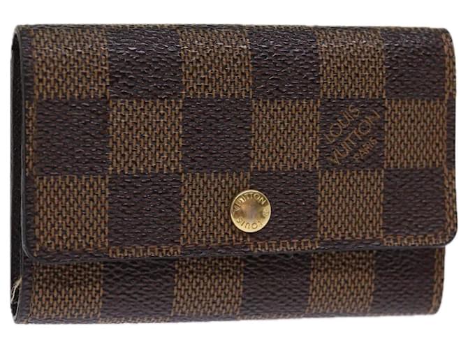 LOUIS VUITTON Damier Ebene Multi Cles 6 Key Case N62630 LV Auth 76437  ref.1417801