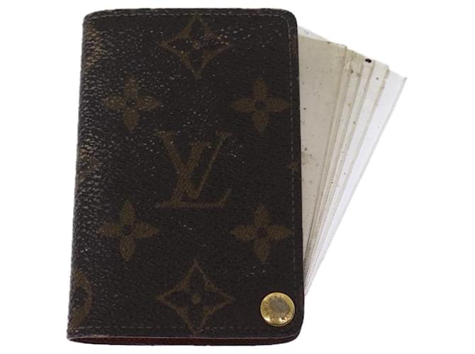 LOUIS VUITTON Monogram Porte Cartes Credit Pression Case M60937 LV Aut 77238 Monogramma Tela  ref.1417827