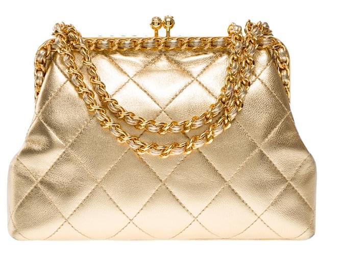 CHANEL Bag in Golden Leather - 101986  ref.1417856