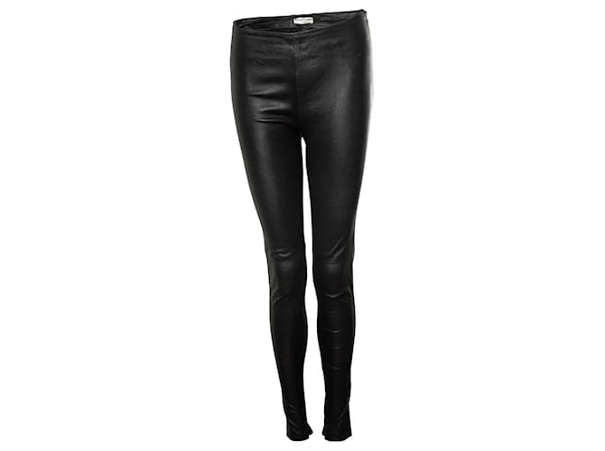 balenciaga, Leather trousers Black  ref.1417860