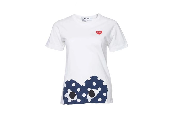 Comme Des Garcons Gioca a Comme des Garçons, Maglietta bianca Bianco