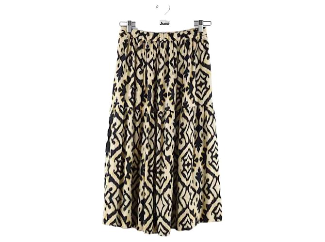 Bash Yellow skirt Viscose  ref.1417928