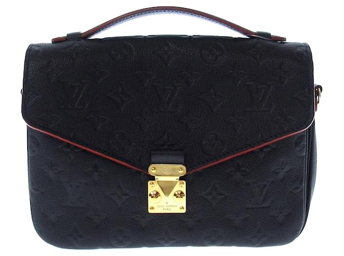 Bolsa Louis Vuitton Monograma Empreinte Pochette Metis Azul Couro  ref.1418007