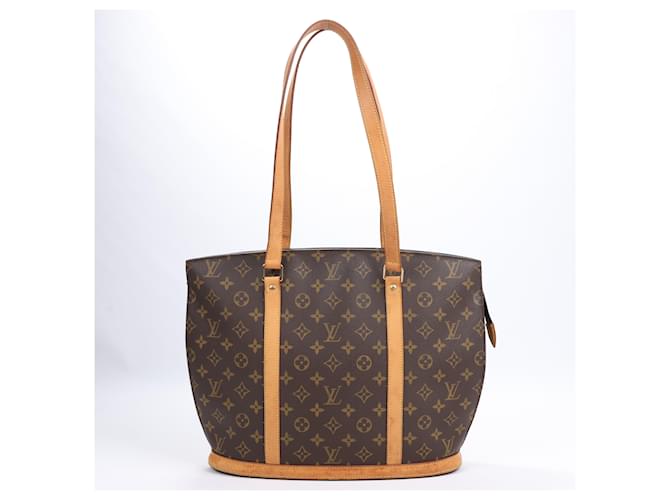 Borsa a tracolla classica Babylone in tela monogramma Louis Vuitton M51102 Marrone Pelle  ref.1418026