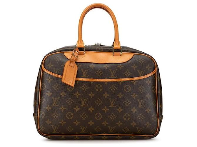 Louis Vuitton Bolsa de lona Deauville M47270 em boa condição Marrom  ref.1418069