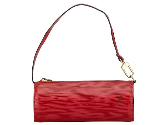 Louis Vuitton Epi Leather Soufflot Pouch Castilian Red in Very Good Condition  ref.1418080