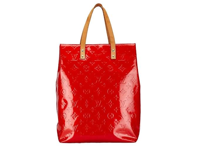 Borsa a mano in pelle Louis Vuitton Reade MM M91086 in buone condizioni Rosso  ref.1418081