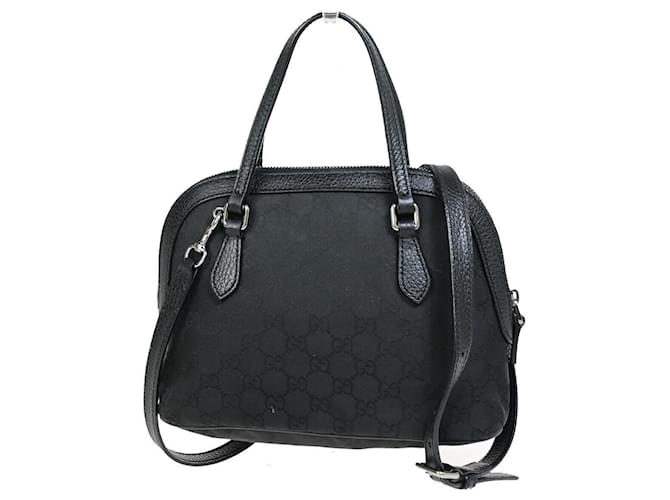 Gucci GG Canvas Preto Lona  ref.1418178