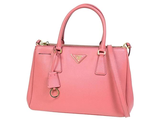 Saffiano Prada Galleria Rosa Pelle  ref.1418192