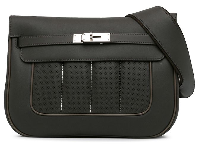 Hermès Berline Swift Grise 28 Gris anthracite