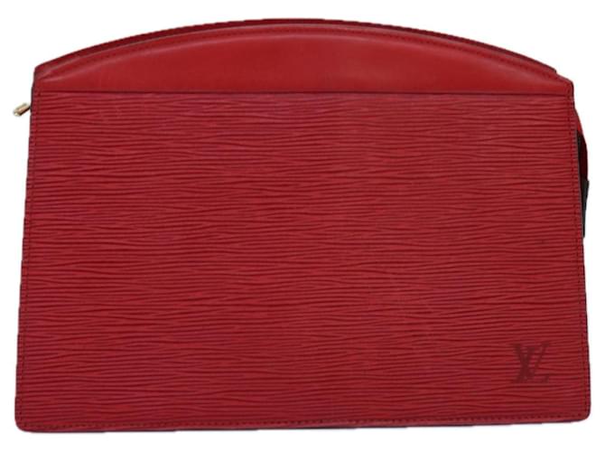 LOUIS VUITTON Epi Trousse Crete Clutch Bag Red M48407 LV Auth 77264 Leather  ref.1418414