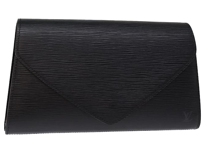 LOUIS VUITTON Pochette Epi Art Déco Noir M52632 Auth LV 77277 Cuir  ref.1418434