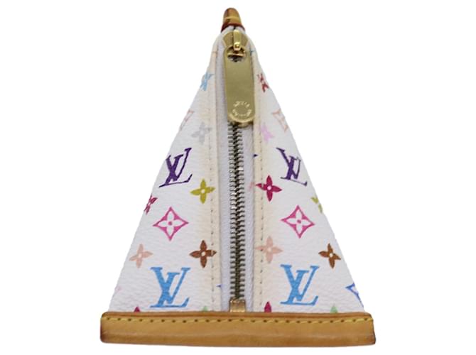 LOUIS VUITTON Monogram Multicolor Berlingo Coin Purse White M58028 auth 76905  ref.1418436