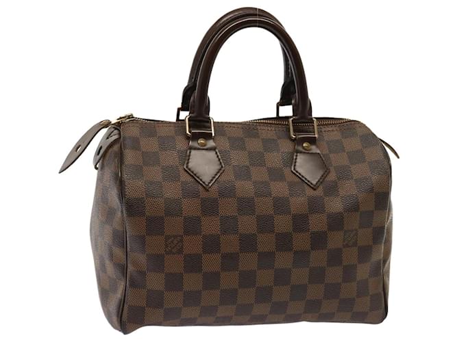 LOUIS VUITTON Damier Ebene Speedy 25 Hand Bag N41532 LV Auth 65681  ref.1418437