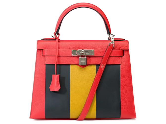 Hermès Hermes Kelly bag 28 in Multicolor Leather - 101992 Multiple colors  ref.1418489