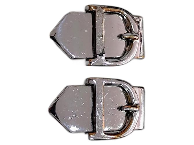 Christian Dior Earrings Silvery Metal  ref.1418531