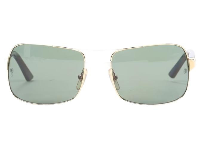 Cartier Neil T.8200790 fr00 Lunettes de soleil 59-18 Plastique Vert  ref.1418618