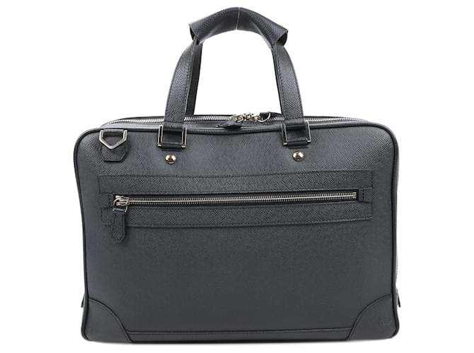 Louis Vuitton Taiga Alexander Briefcase Slate in Black M31162 Leather  ref.1418619