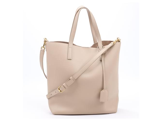 Saint Laurent Paris Jouet Shopping Cuir 2Sac à main Way en Beige 600307  ref.1418621