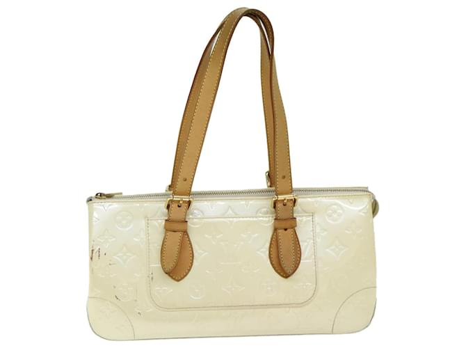 Louis Vuitton Rosewood Branco Couro envernizado  ref.1418672