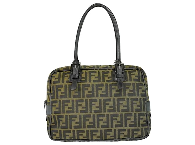 Fendi Zucca Braun Leinwand  ref.1418676