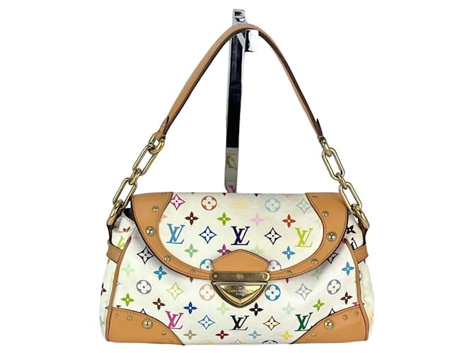 Louis Vuitton Beverly MM Monogram Multicolor Shoulder Bag White Cloth  ref.1418706