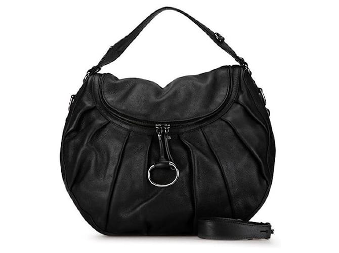 Bolsa de couro Gucci Icon Bit 228584 Em ótimo estado Preto  ref.1418773