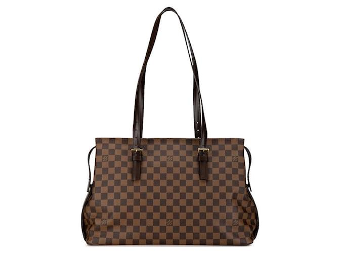 Sac à main Louis Vuitton Damier Chelsea N51119 en très bon état Plastique Marron  ref.1418792