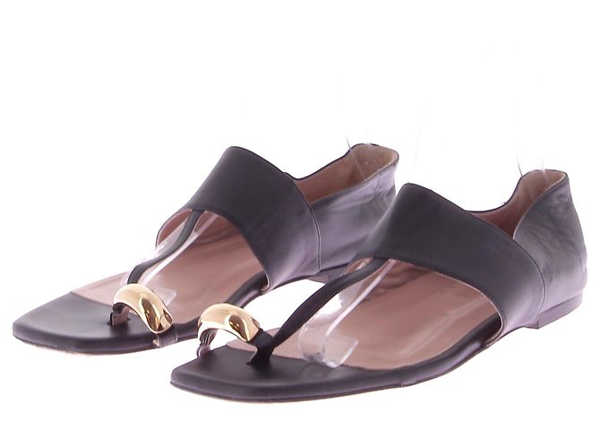 Autre Marque Sandali Gia Borghini T.EU 39 Pelle Nero