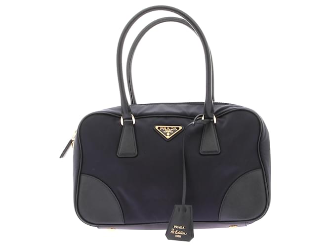 Saffiano PRADA  Handbags T.  leather Navy blue  ref.1418850