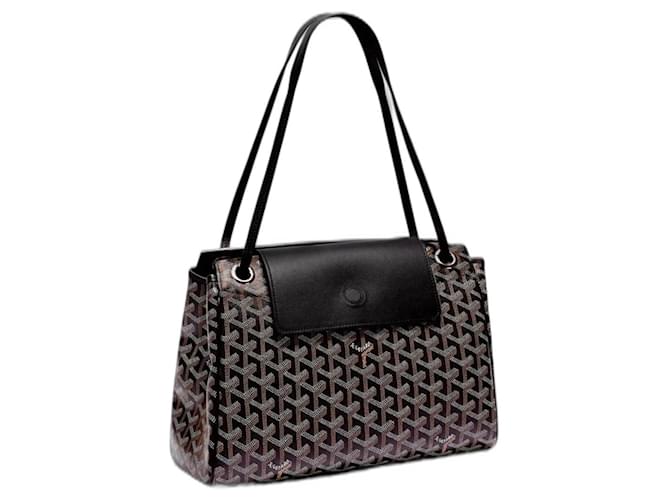 ROULETTE MORBIDA GOYARD Nero Tela  ref.1419014