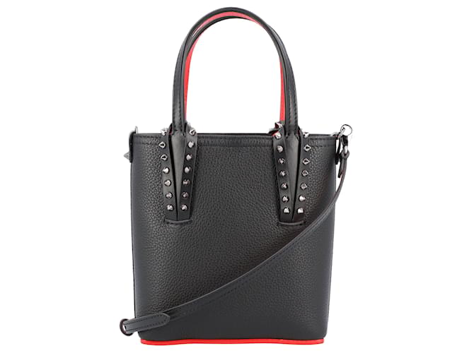 Christian Louboutin Cabata N/S mini Black Leather Pony-style calfskin  ref.1419045