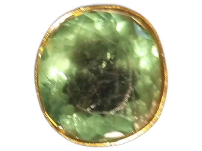 inconnue argolas Verde claro Ouro  ref.1419051