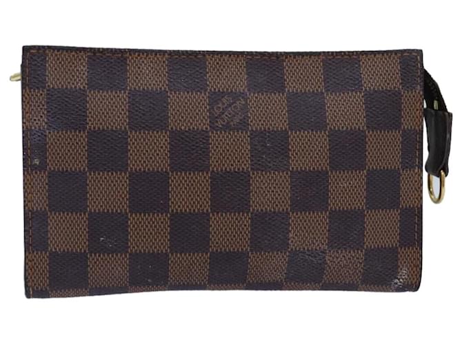 LOUIS VUITTON Damier Ebene Marais Pouch LV Auth 76882  ref.1419087