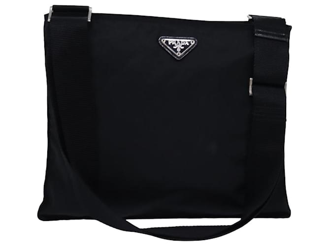 PRADA Shoulder Bag Nylon Black Auth bs14465  ref.1419101