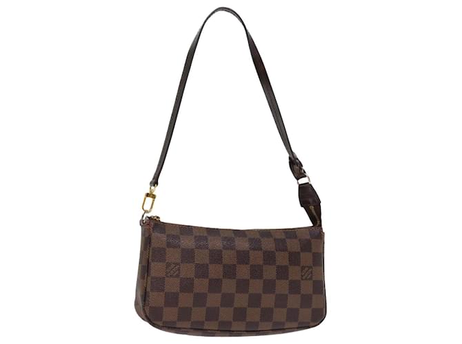 LOUIS VUITTON Damier Ebene Pochette Pouch New Model N41206 LV Auth 76756  ref.1419117