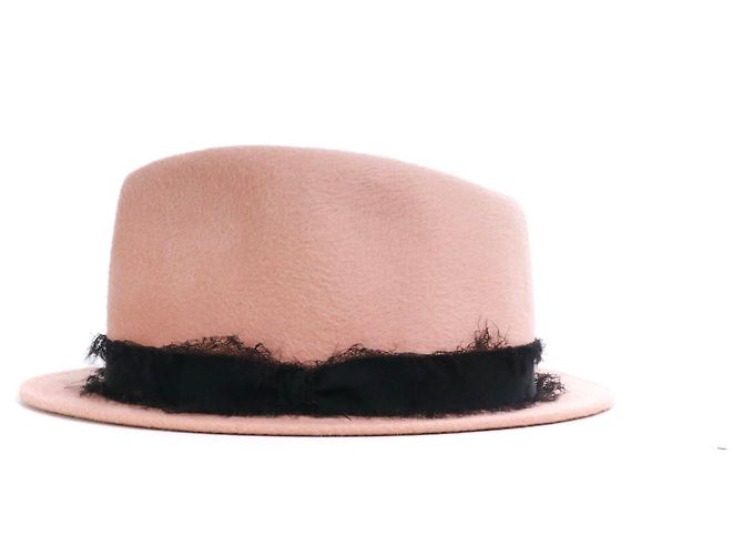 MAISON MICHEL - Maison Michel hat in old pink felt (S)