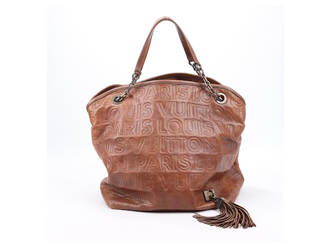 Borsa a tracolla Louis Vuitton in pelle marrone Paris Souple Whisper GM M95828  ref.1419167