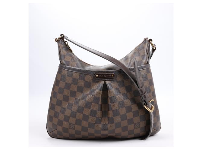 LOUIS VUITTON Damier Ebene Bloomsbury PM Borsa a tracolla N42251 Marrone Pelle  ref.1419178