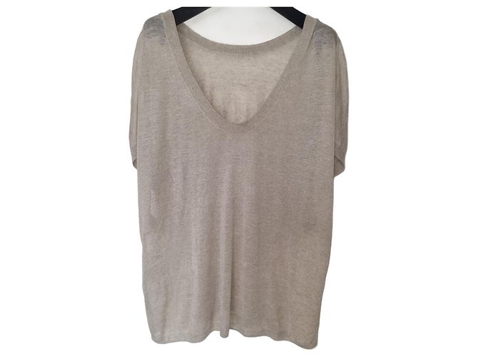 By Malene Birger Top de verano de lino ultra ligero MALENE BIRGER oversize M Beige