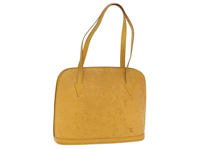 LOUIS VUITTON Epi Lussac Sac Bandoulière Jaune M52289 Auth LV 76962 Cuir  ref.1419348