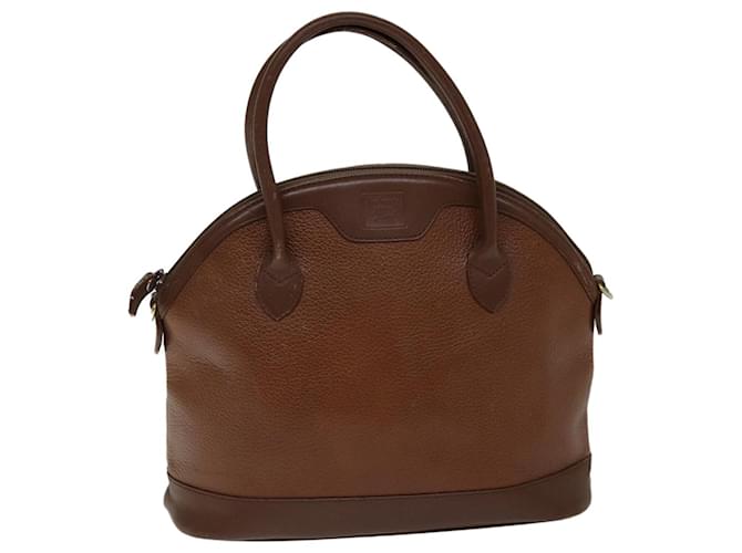 Autre Marque Burberrys Borsa a mano in pelle marrone Auth yk12773  ref.1419364