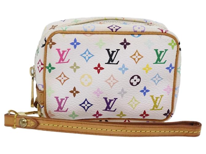 LOUIS VUITTON Monogram Multicolor Trousse Wapity Pouch White M58033 auth 77056  ref.1419385