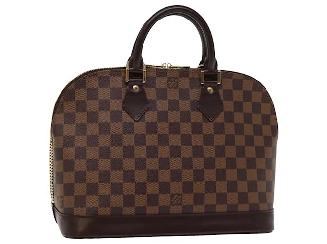 LOUIS VUITTON Damier Ebene Alma Hand Bag N51131 LV Auth 76965  ref.1419386