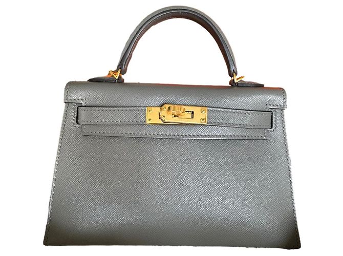 Hermès Kelly II Sellier Mini Gris Cuir