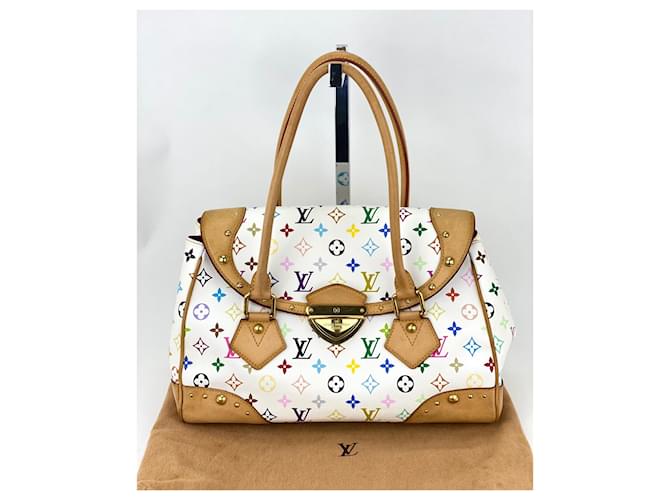 LOUIS VUITTON Beverly GM Shoulder White Monogram Multicolor Shoulder Bag preowned Cloth  ref.1419463