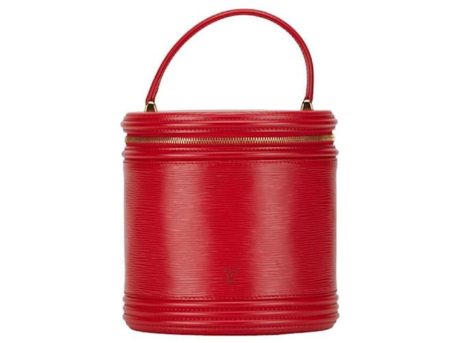 Louis Vuitton Cannes Vanity Bag Bolso de vanidad de cuero M48037 en buen estado Roja  ref.1419542