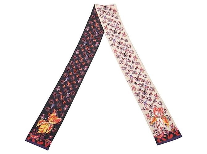 Foulard Twilly Rendezvous in seta Louis Vuitton 117,5x8,5 M76433 in ottime condizioni Beige Tela  ref.1419549