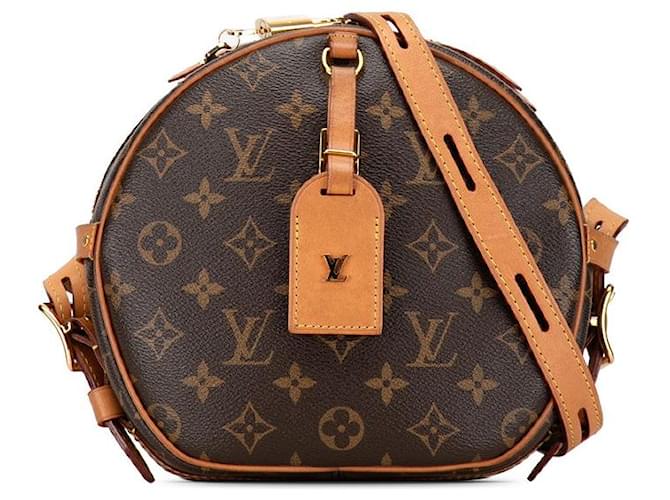 Sac à épaule Louis Vuitton Monogram Boite Chapeau Souple M52294 en cuir PVC marron en très bon état Plastique  ref.1419551