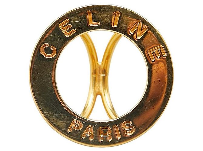 Céline Anello per sciarpa circolare placcato oro Celine
